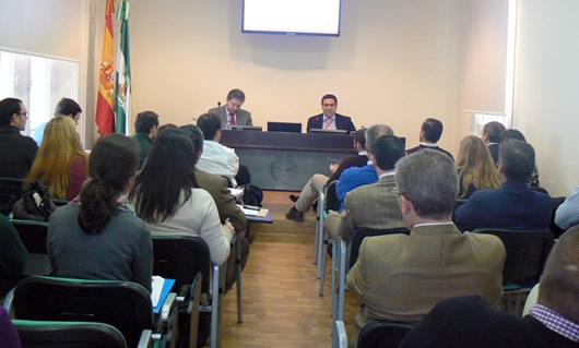 Conferencia de Javier García Bernal en el Colegio de Administradores de Fincas de Sevilla