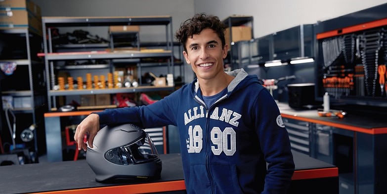 Marc Marquez en la publicidad para Allianz