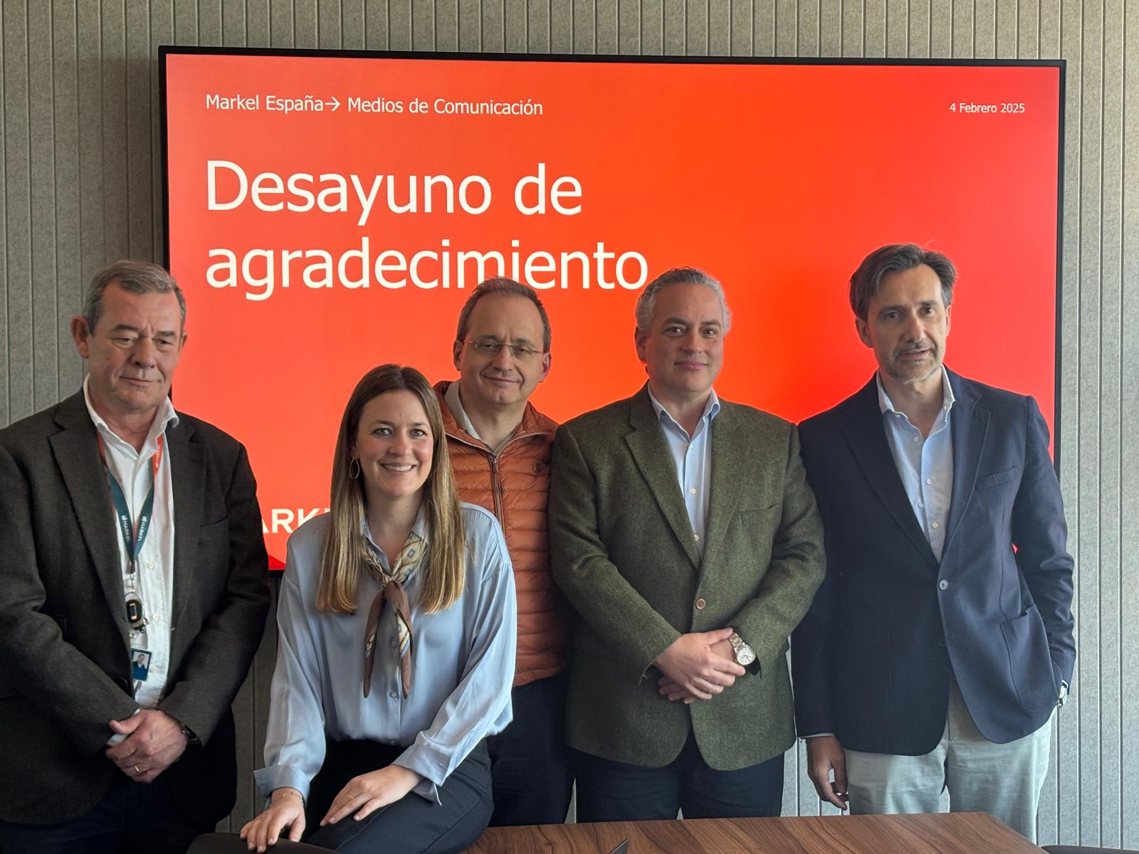Equipo de Markel España en la presentación ante los medios