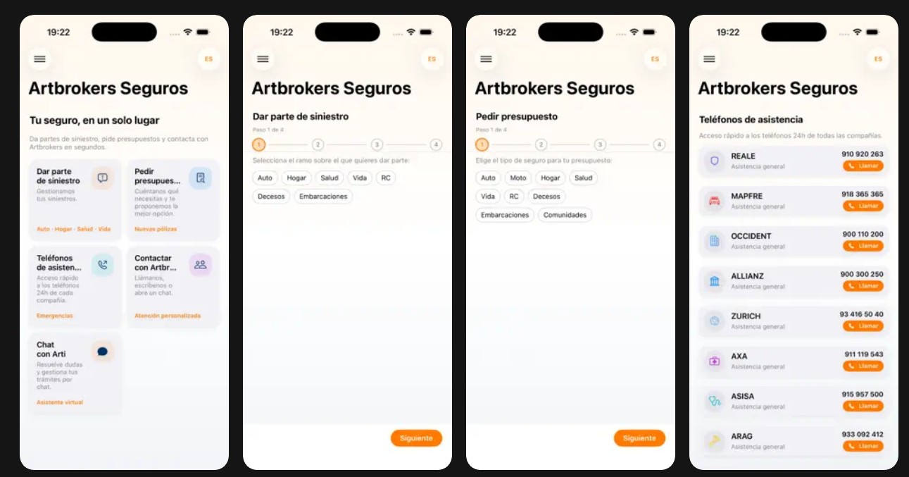 Nueva aplicación de Artsbrokers