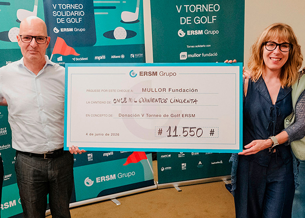 El V Torneo Solidario de Golf ERSM recauda 11.550 euros para la Fundación Mullor